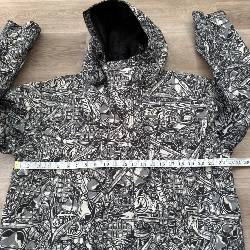 Grenade Fatigue Project AOP Hooded Full Zip Snowboard Jacket Mens Size S RARE - Picture 7 of 11